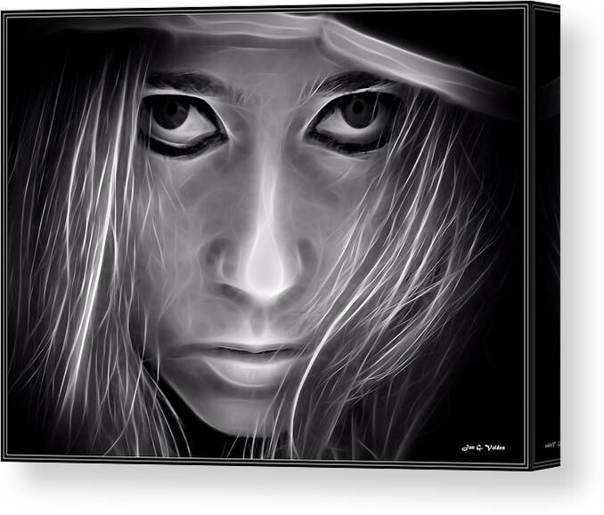 Ghost Canvas Print featuring the photograph Portrait Of A Ghostly Sorceress by Jon Volden