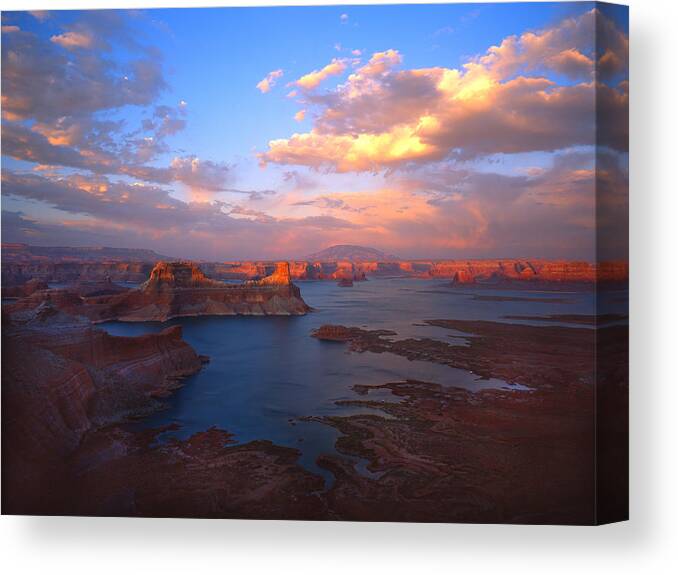 Lake Powell Canvas Print featuring the photograph Powell Perfect by Ray Mathis