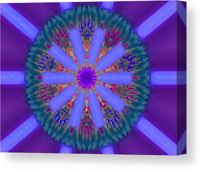 Power Of Ten Canvas Print featuring the digital art Power of Ten by Mike Breau