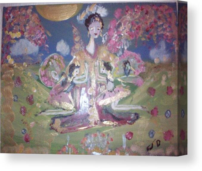 Japan Canvas Print featuring the painting Pray for Japan by Judith Desrosiers