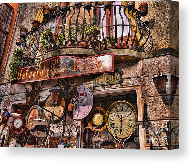 Malcesine Canvas Print featuring the photograph Timeless Moments by Brenda Kean