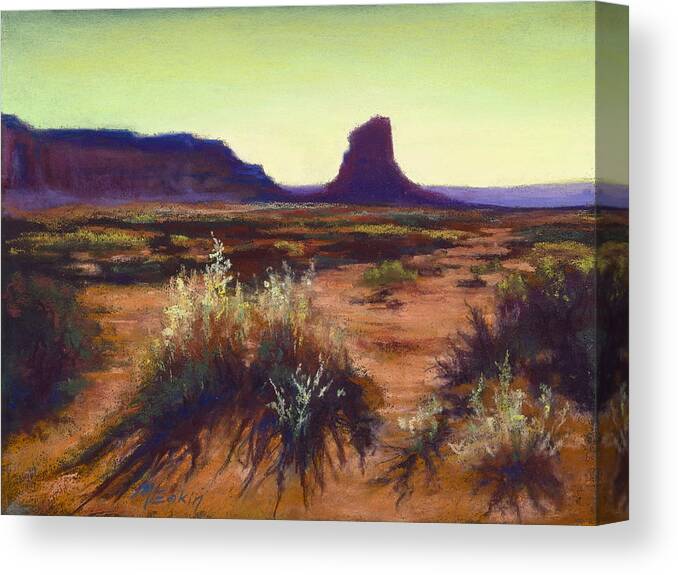 Monument Valley Canvas Print featuring the painting Prism Light by Marjie Eakin-Petty