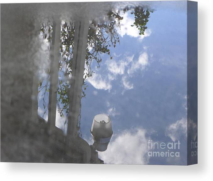 Puddle Canvas Print featuring the photograph Puddle by Nora Boghossian
