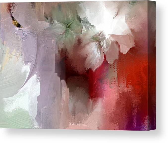  Abstract Canvas Print featuring the mixed media Purple Glow by Davina Nicholas
