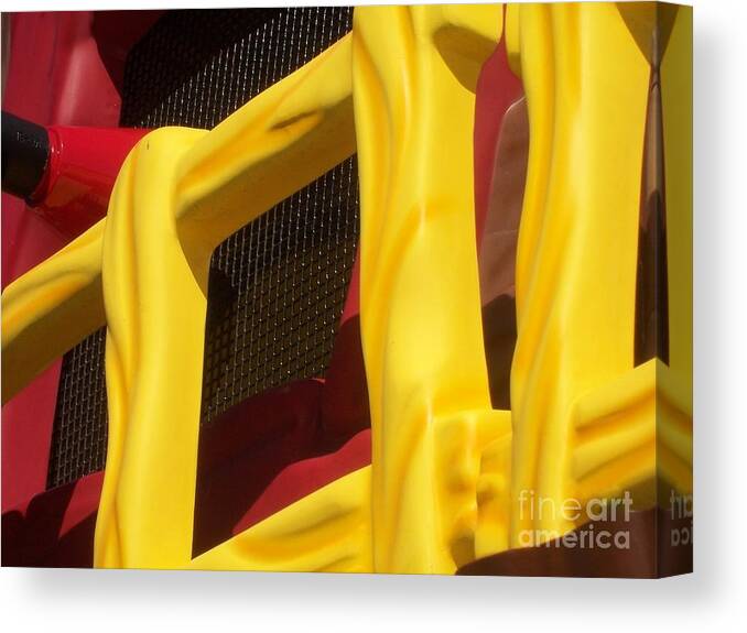Red Canvas Print featuring the painting Red And Yellow by Susan Williams