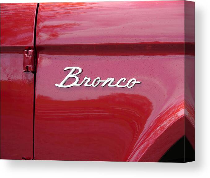Richard Reeve Canvas Print featuring the photograph Red Bronco I by Richard Reeve