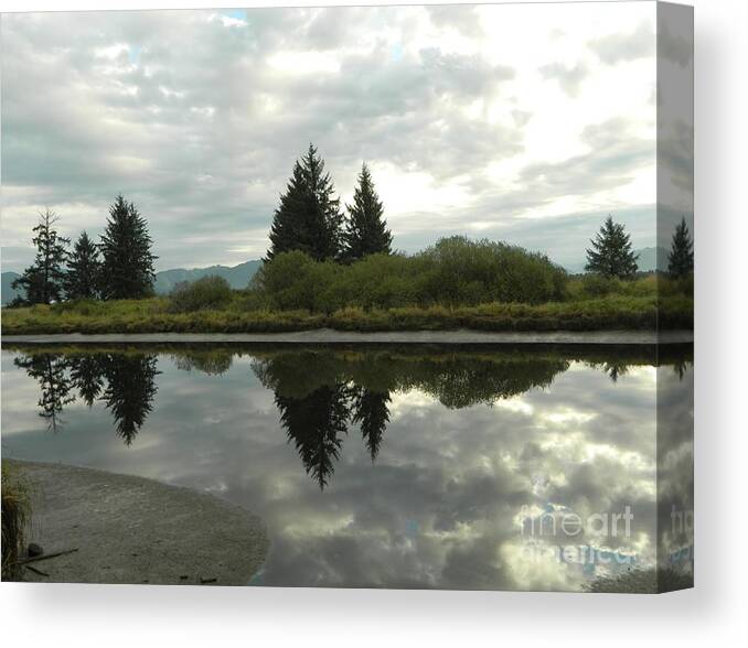 River Canvas Print featuring the photograph River Reflections by Gallery Of Hope 