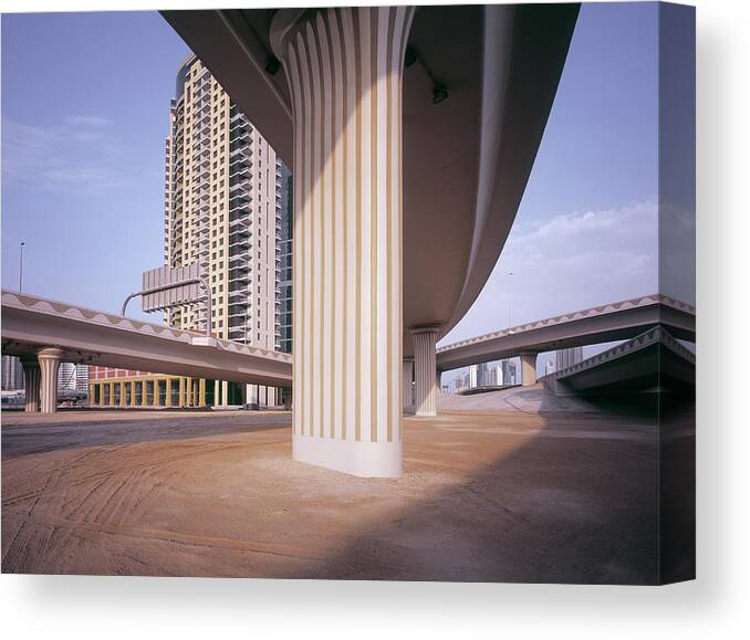 Apartment Canvas Print featuring the photograph Road Infrastructure And Apartment by Dutchy