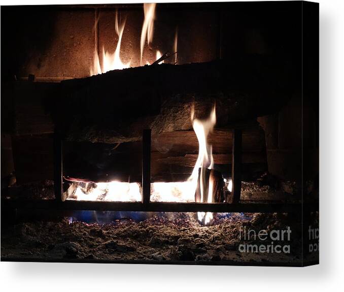 Fire Canvas Print featuring the photograph Roaring Fire III by Joseph Baril