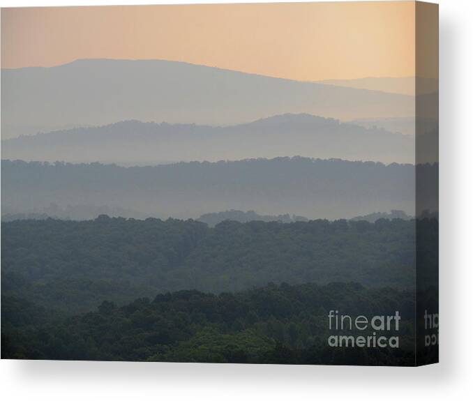 Rolling Ridges Canvas Print featuring the photograph Rolling Ridges by Joshua Bales