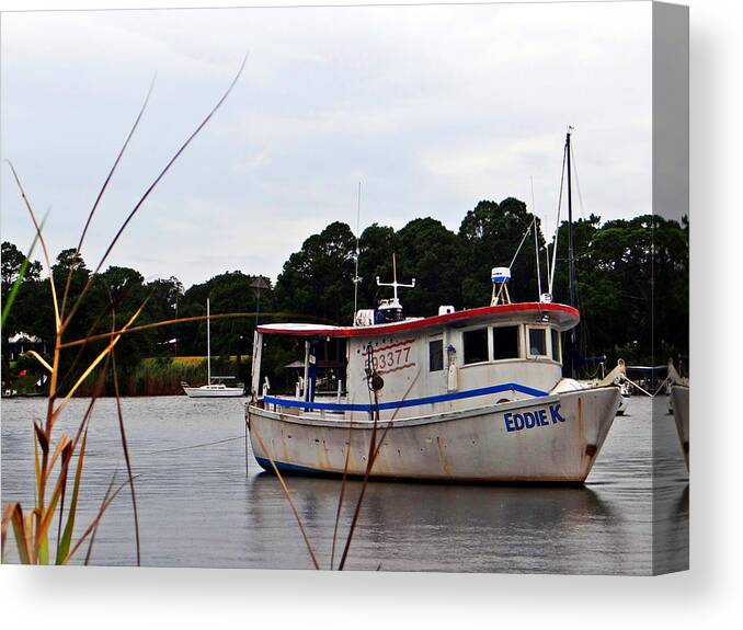 Boggy Bayou Canvas Print featuring the photograph Safe Harbor - HDR by Tom DiFrancesca