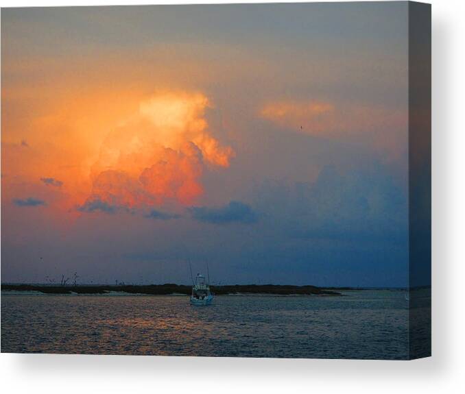 Sandy Canvas Print featuring the photograph Safe Harbor by Capt Pat Moran