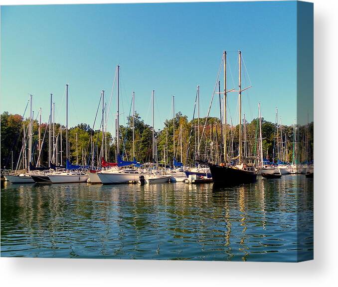 Sail Away Canvas Print featuring the photograph Sail Away by Lisa Wooten