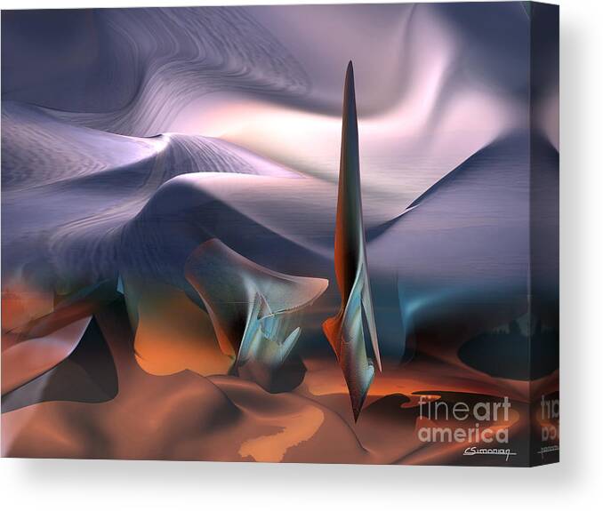 Inspiration Canvas Print featuring the painting Salvator Dali atmosphere by Christian Simonian