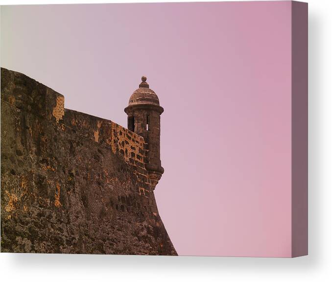 Richard Reeve Canvas Print featuring the photograph San Juan - City Lookout Post by Richard Reeve