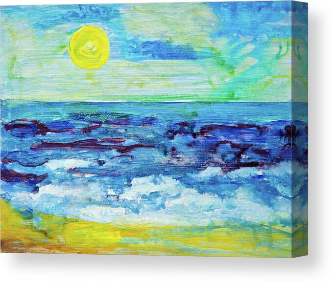 Curve Canvas Print featuring the digital art Seascape by Balticboy