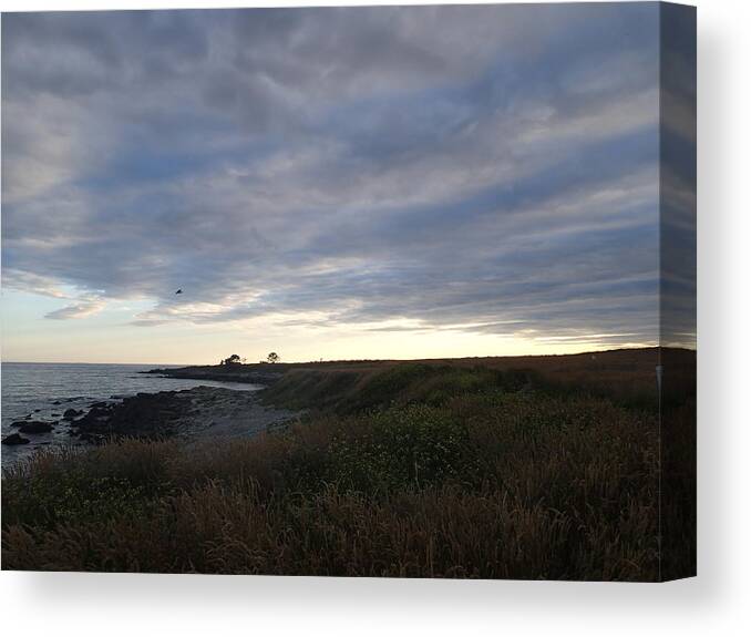 Sachusett Canvas Print featuring the photograph Seascape by Robert Nickologianis