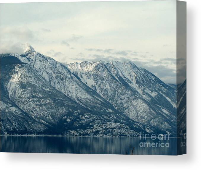 Christmas Canvas Print featuring the photograph Selkirk Mountains by Leone Lund