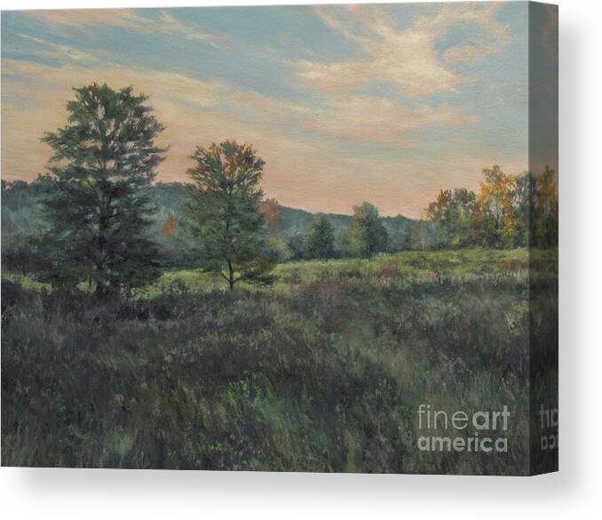 Autumn Evening Canvas Print featuring the painting September Meadow by Gregory Arnett