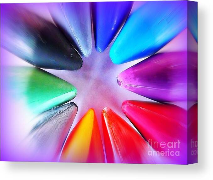 Colors Canvas Print featuring the photograph Shades by Clare Bevan