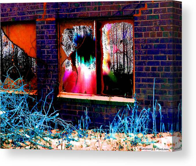Shatter Canvas Print featuring the photograph Shatter by Kimmary MacLean