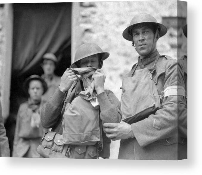 Shell Shocked Soldier Canvas Print