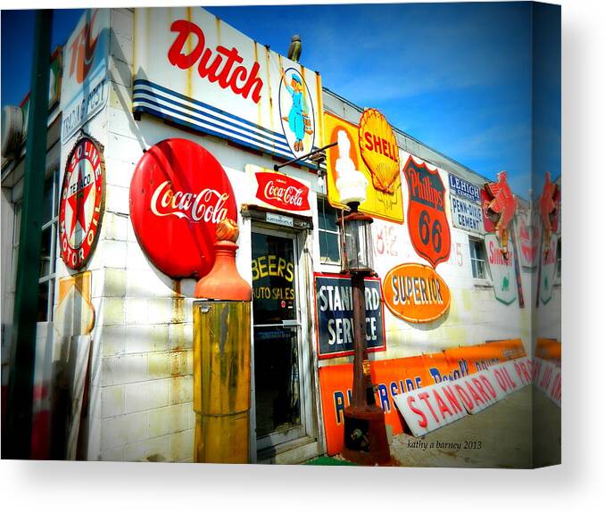 Signs Canvas Print featuring the photograph Signs of Our Times by Kathy Barney