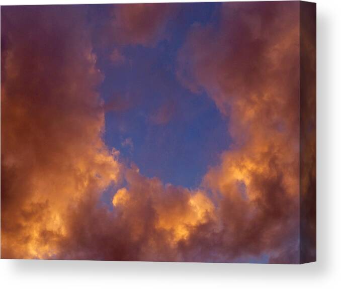 Cloud Canvas Print featuring the photograph Sky Window by Claudia Goodell