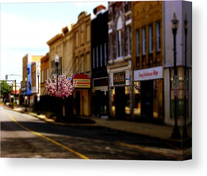 Fine Art Canvas Print featuring the photograph Small Town 2 by Rodney Lee Williams