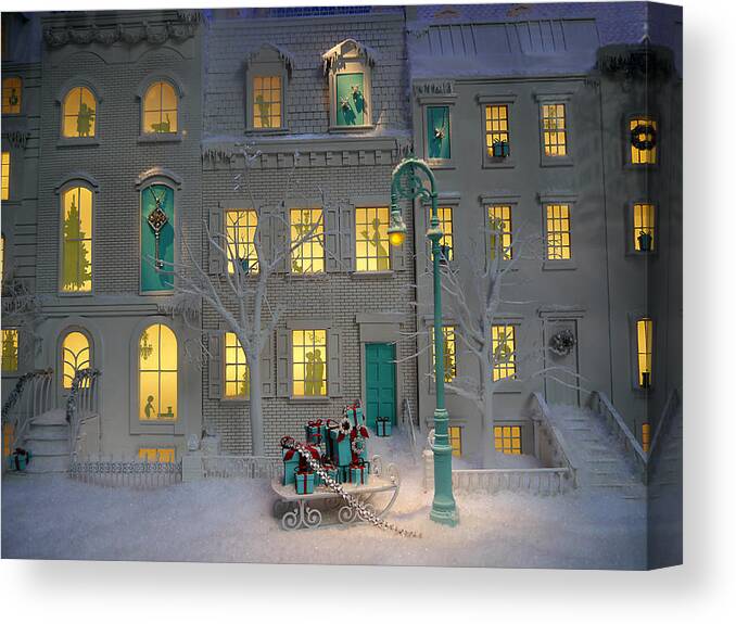 Small Canvas Print featuring the photograph Small World - Tiffany Christmas 2 by Richard Reeve