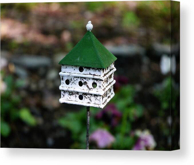 Birdhouse Canvas Print featuring the photograph Small World - A Matter of Scale by Richard Reeve