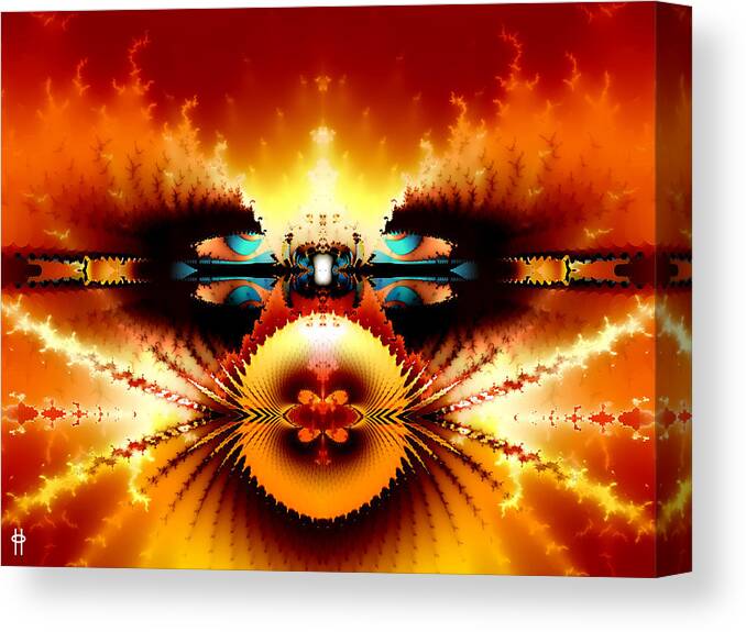 Jim Pavelle Fine Art Canvas Print featuring the digital art Starship Hades NC 666 by Jim Pavelle