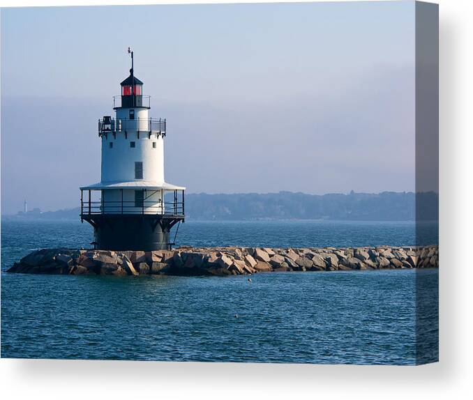 America Canvas Print featuring the photograph Spring Point Lighthouse by David Kay