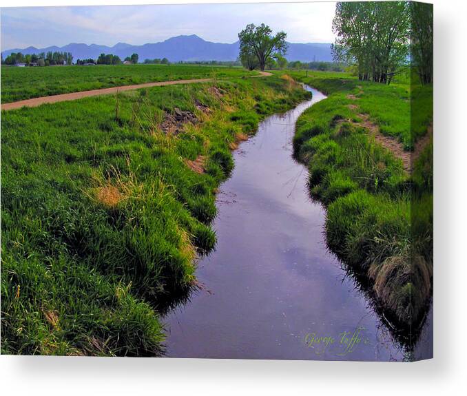 Spring Walk East Boulder Colorado Rocky Mountains Teller Lake Boulder Open Space Canvas Print featuring the photograph Spring walk by George Tuffy