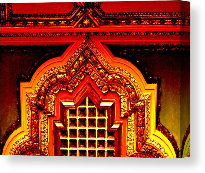 Stanley Theatre Canvas Print featuring the photograph Stanley Theatre Ceiling by Randi Kuhne