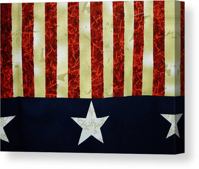 Old Canvas Print featuring the photograph Stars and Stripes by Richard Reeve