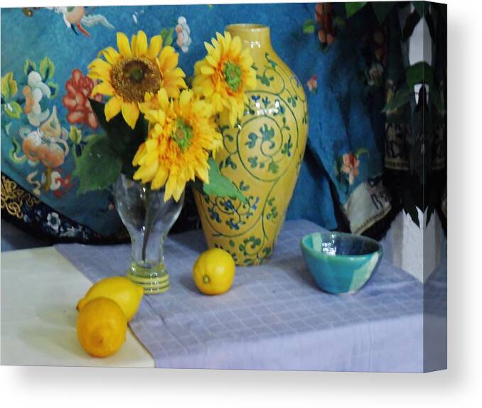 Still Life Canvas Print featuring the photograph Still Life Ready to Paint by Jan Moore