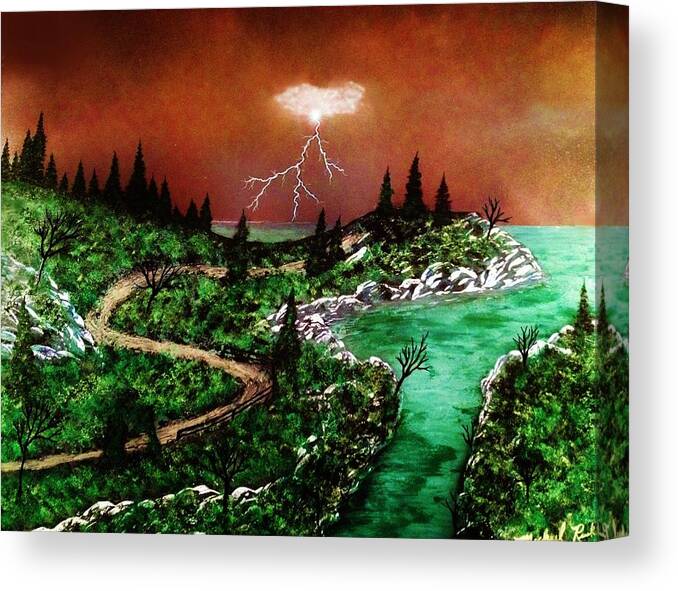 Storm Canvas Print featuring the painting Storm by Michael Rucker