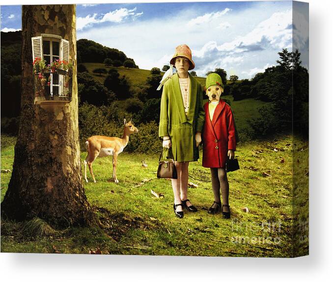 Surreal Canvas Print featuring the photograph Sunday by Martine Roch