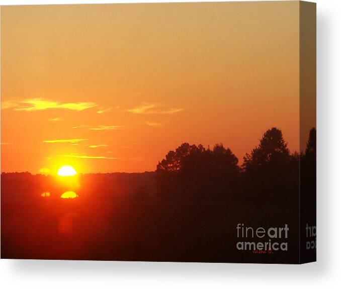 Sunset Canvas Print featuring the photograph Sundown by Jasna Dragun