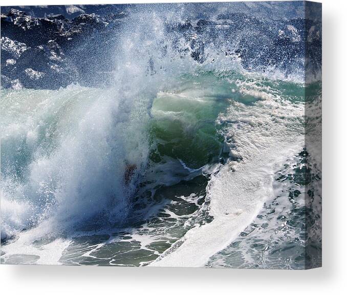 Big Surf Canvas Print featuring the photograph Swim Lessons by Joe Schofield