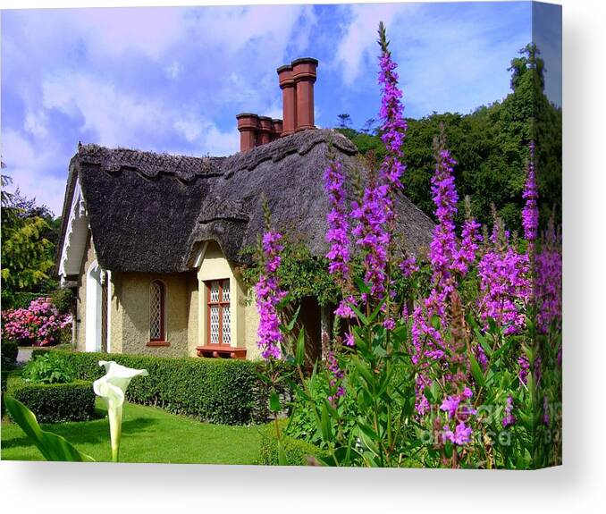 Killarney Canvas Print featuring the photograph Thatched cottage by Joe Cashin