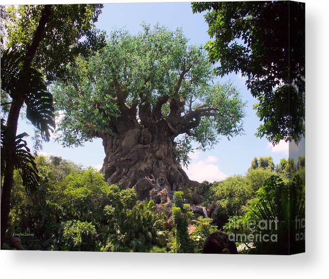 Animal Kingdom Canvas Print featuring the photograph The Amazing Tree of Life by Lingfai Leung