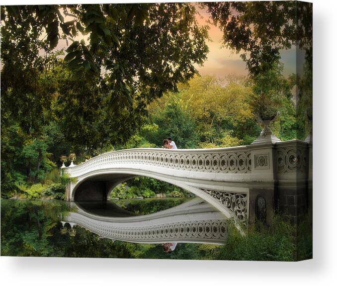 Bridge Canvas Print featuring the photograph The Bow Bridge by Jessica Jenney