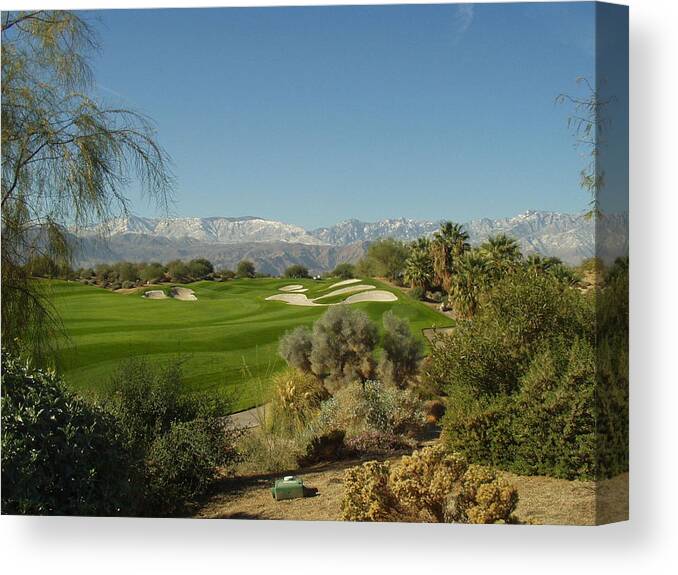 Golf Canvas Print featuring the photograph The Bunkers by Barbara Snyder