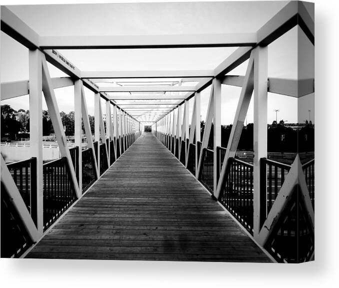 Irene Hixon Whitney Bridge Canvas Print featuring the photograph The End Of The Bridge by Zinvolle Art