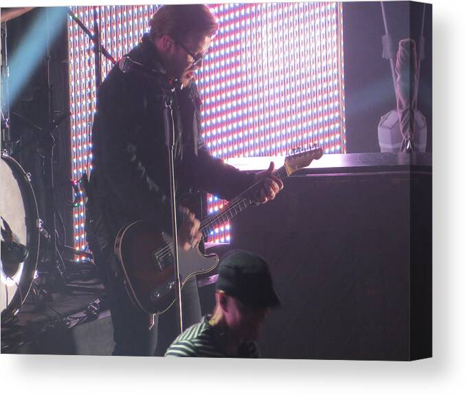 Winterjam Canvas Print featuring the photograph The leadsinger of newsong by Aaron Martens