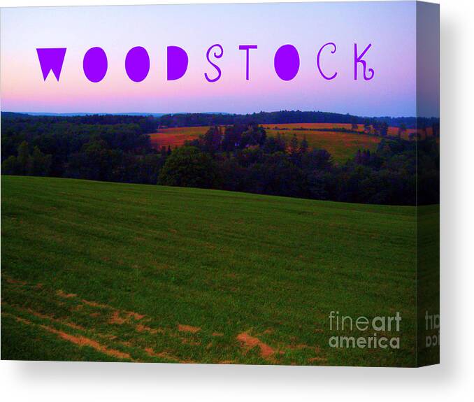 Woodstock Canvas Print featuring the photograph The Spirit of Woodstock - Music by Susan Carella