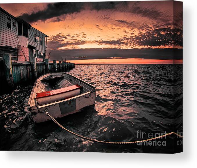 Sunset Canvas Print featuring the photograph The Summer After Sandy by Mark Miller