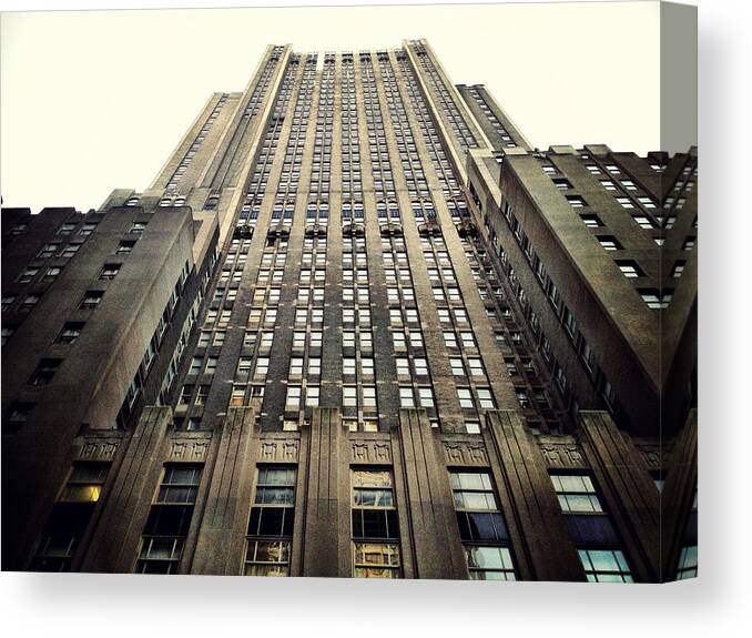 Art Deco Canvas Print featuring the photograph The Waldorf by Natasha Marco